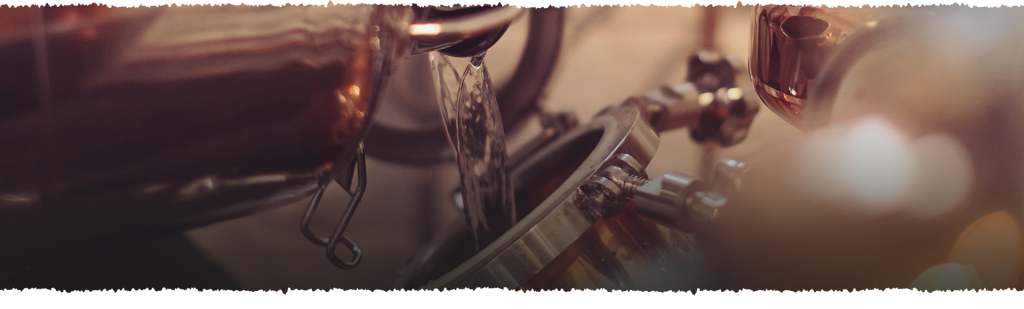 DISTILLERY SHOP BANNER IMAGE pouring into the still